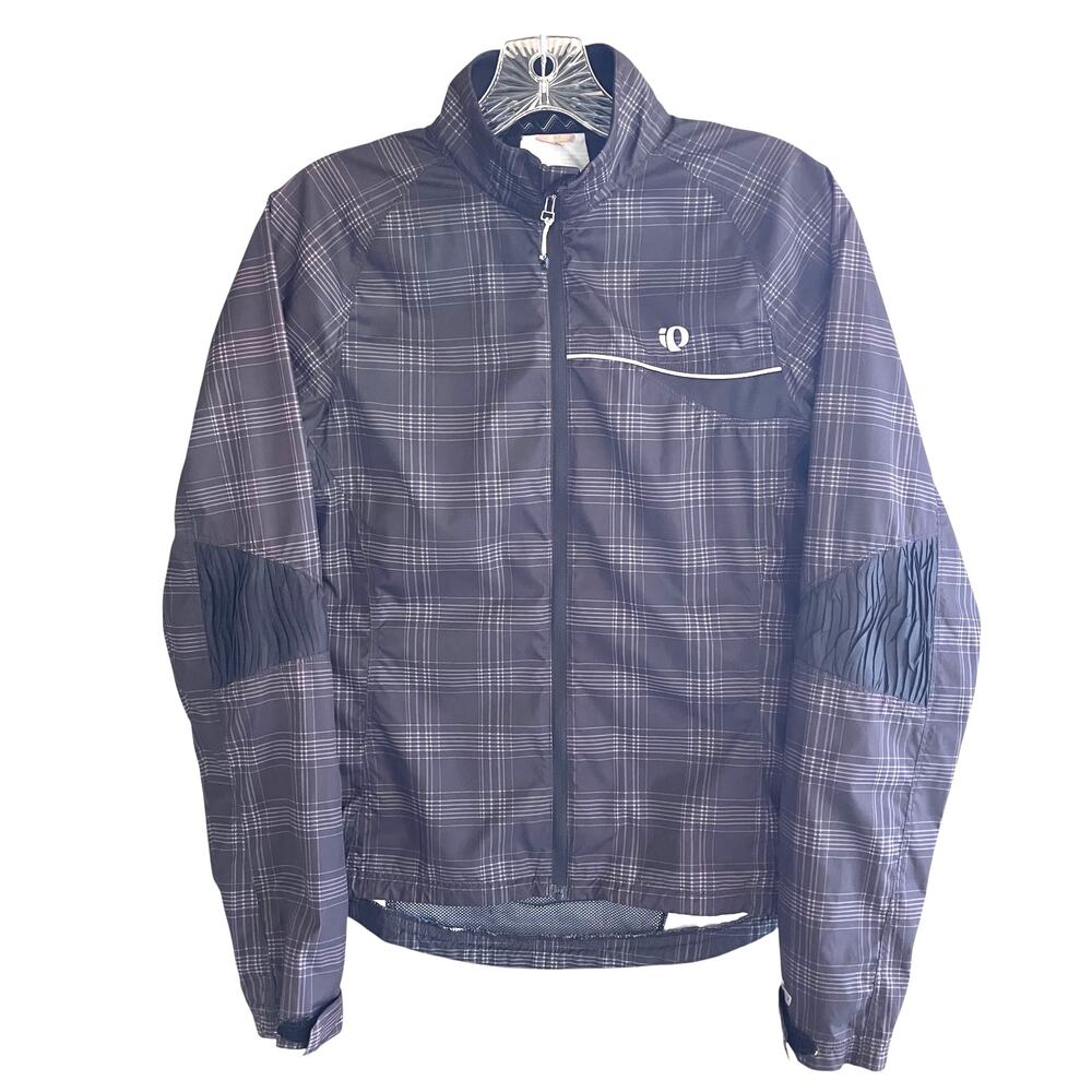Pearl Izumi Elite Barrier Jacket Cycling Windbreaker Plaid Women's S M Women's